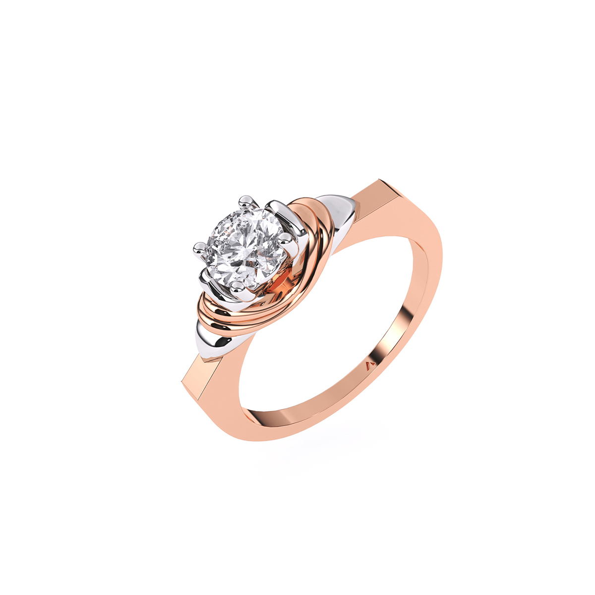 Glamorous Round Diamond Solitaire Ring